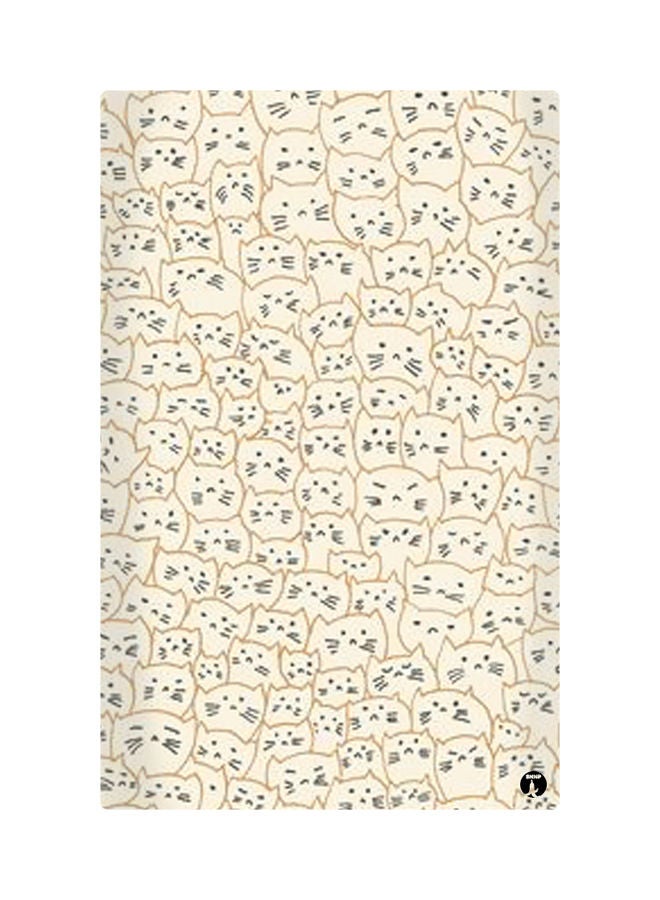 لوحات مغناطيسة للثلاجة بطبعة رسومات كريمي/أسود 8.5x0.4x5.5سم