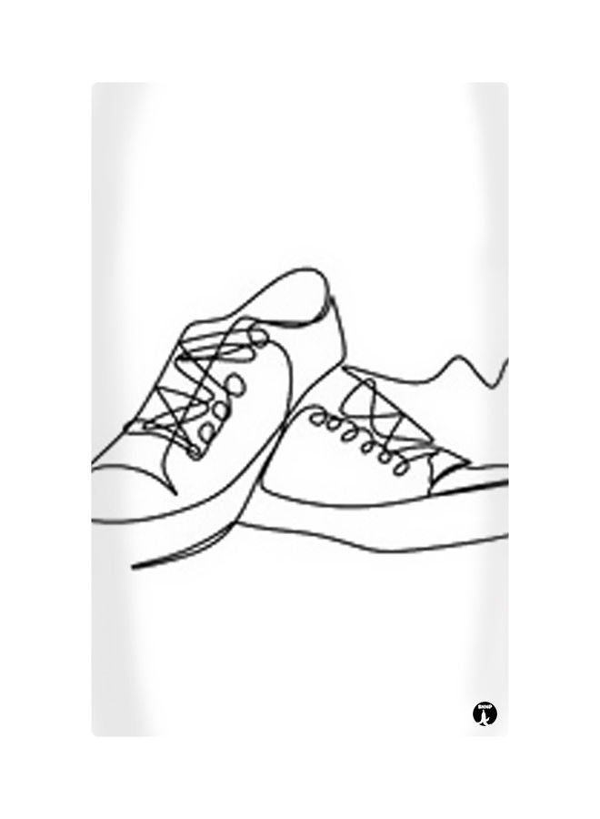 بي بي لوحات مغناطيسة للثلاجة بطبعة رسومات أسود/ أبيض 8.5x0.4x5.5سم