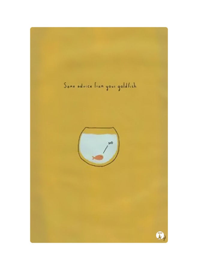 BP Printed Fridge Magnet Yellow/Blue 8.5x0.4x5.5cm