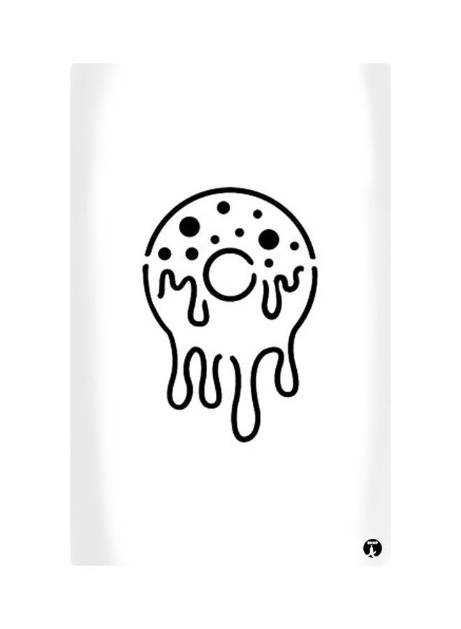 لوحات مغناطيسة للثلاجة بطبعة رسومات أسود/ أبيض 8.5x0.4x5.5سم