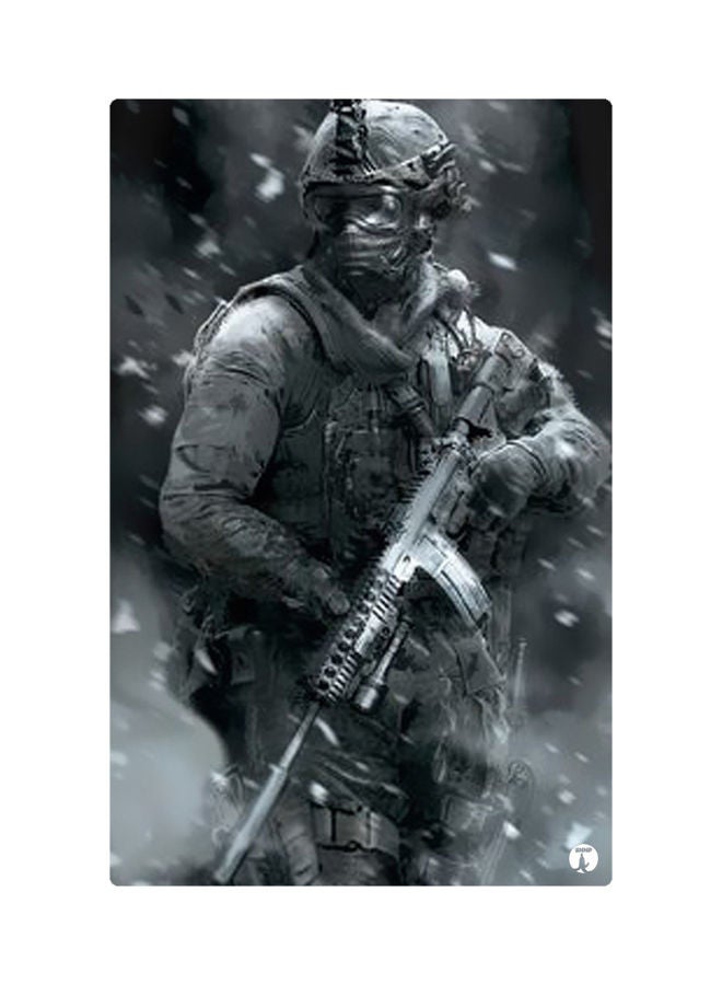 بي بي لوحات مغناطيسة للثلاجة بطبعة رسومات أبيض/ أسود 8.5x0.4x5.5سم