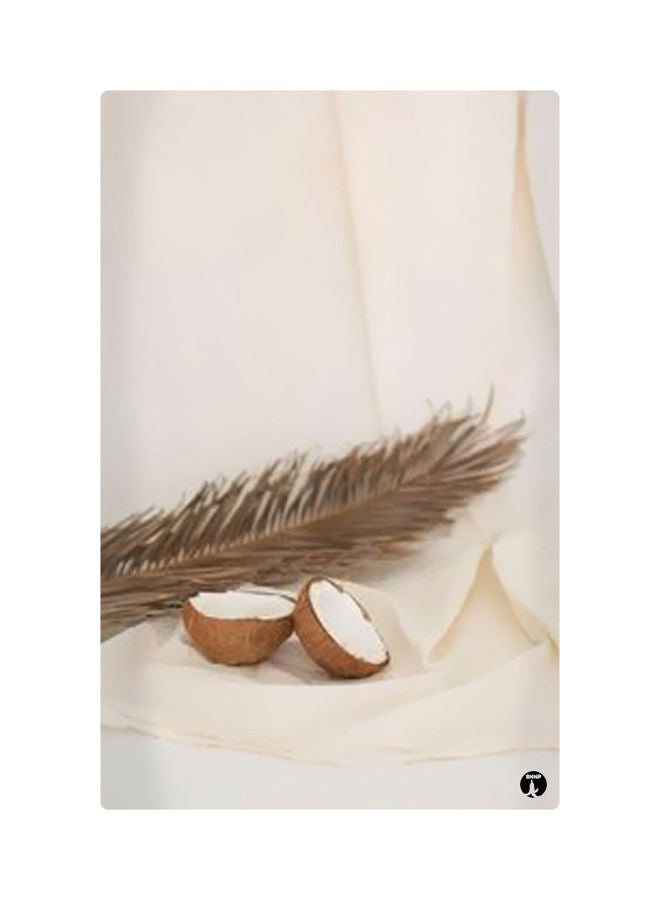 بي بي لوحات مغناطيسة للثلاجة بطبعة رسومات أبيض/بني 8.5x0.4x5.5سم