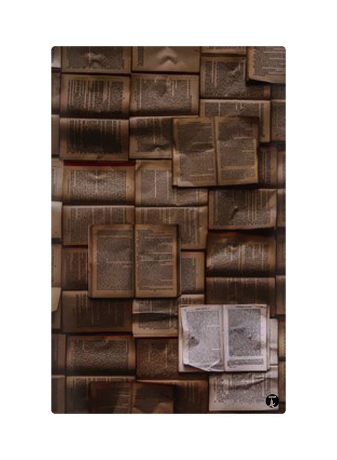 لوحات مغناطيسة للثلاجة بطبعة رسومات البني/الأبيض 8.5x0.4x5.5سم