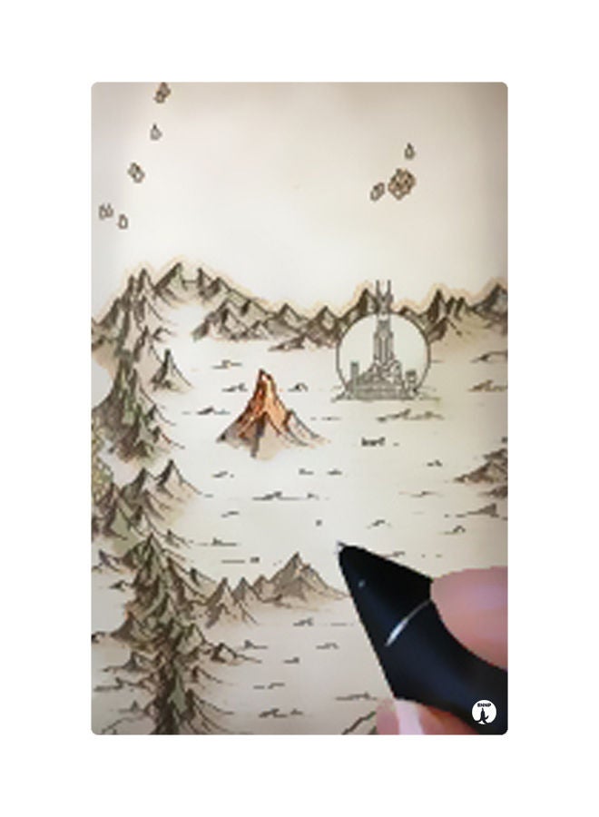 مغناطيس لتزيين الثلاجة مزين بطبعات وردي / بنفسجي / أصفر 8.5سم