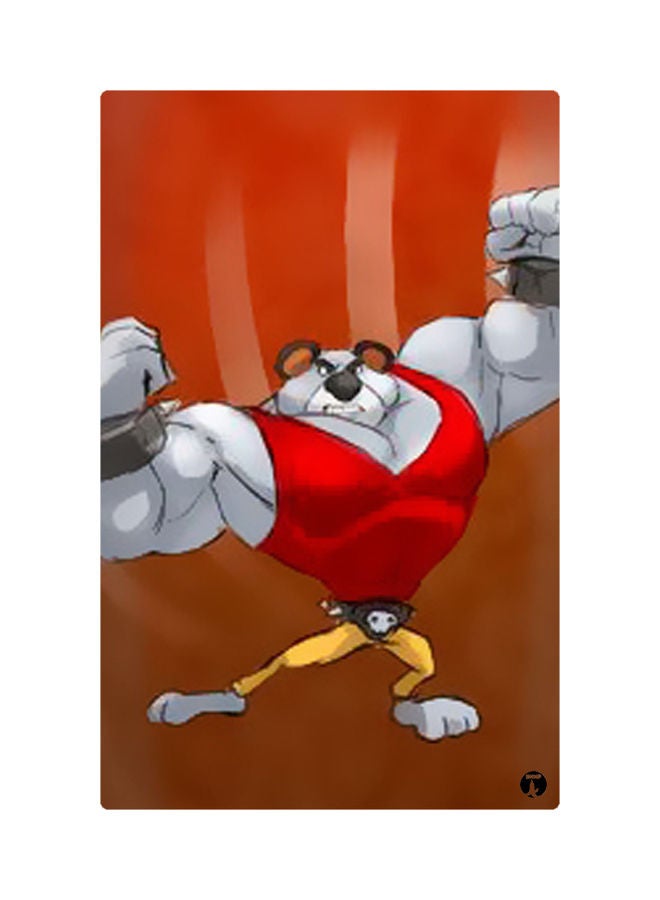 بي بي مغناطيس لتزيين الثلاجة مزين بطبعات وردي / بنفسجي / أصفر 8.5سم