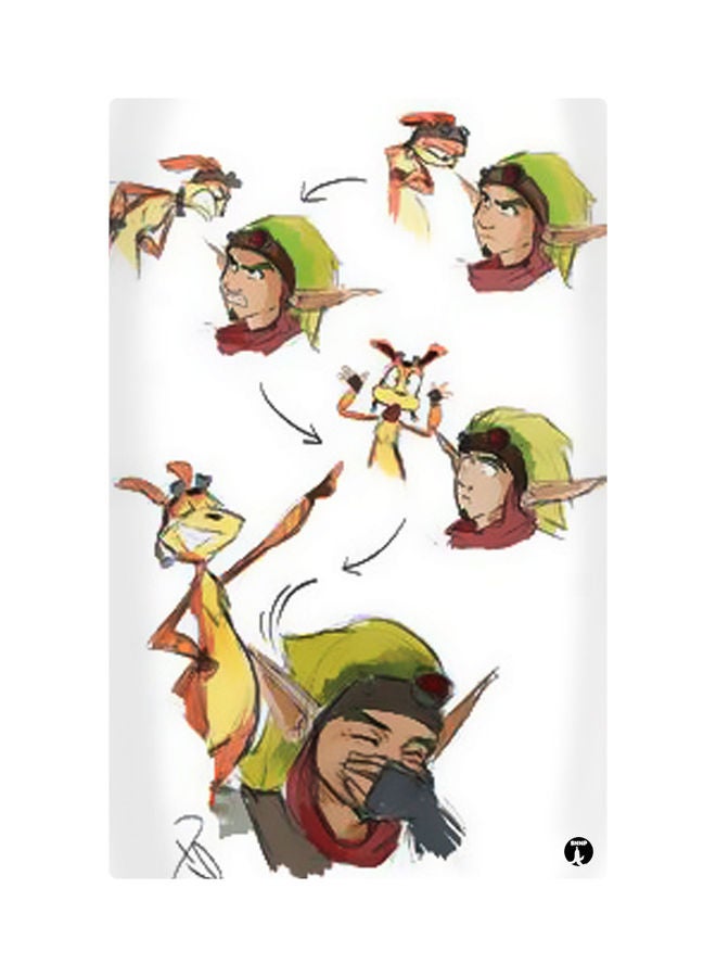 Printed Fridge Magnet Multicolour 8.5x0.4x5.5cm