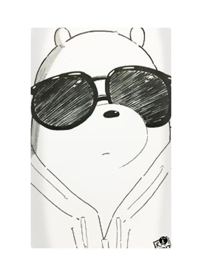 Printed Fridge Magnet Black/White 8.5x0.4x5.5cm