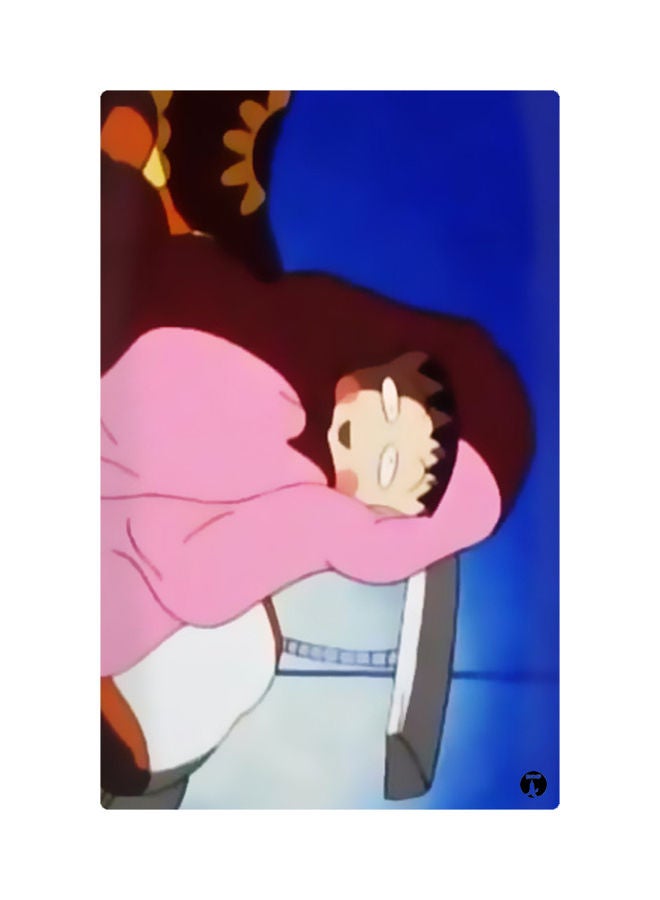 مغناطيس لتزيين الثلاجة مزين بطبعات وردي / بنفسجي / أصفر 8.5سم