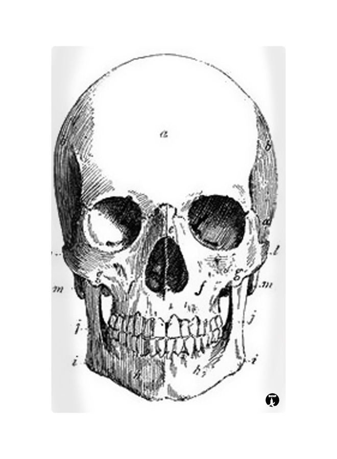 Printed Fridge Magnet Black/White 8.5x0.4x5.5cm