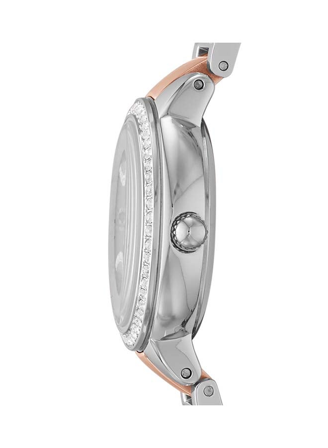 FOSSIL Women's Virginia Analog Watch ES3405 - 30 mm - Silver/Rose Gold  - Image 3
