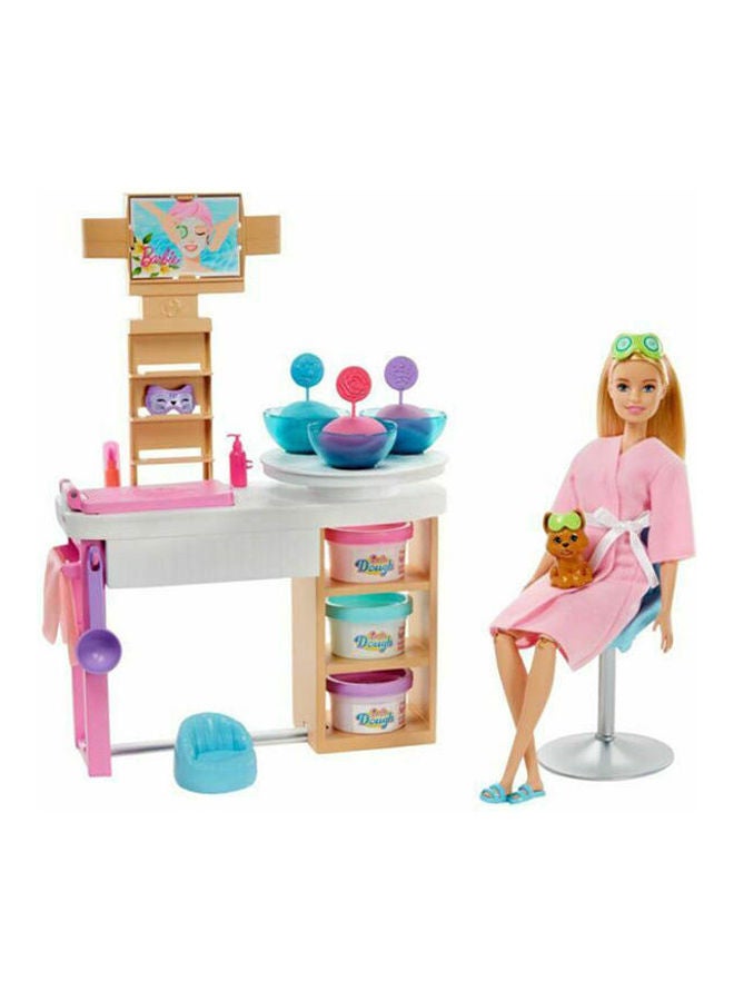 ماتيل جيمز مجموعة ألعاب باربي فيس ماسك سبا داي