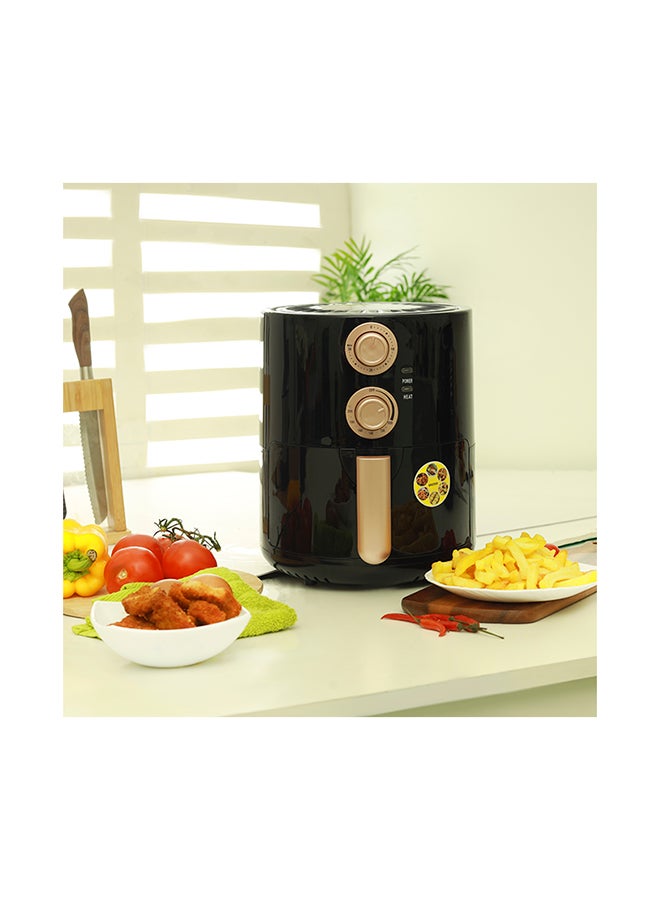 كريبتون - مقلاة هوائية بتقنية دوران عالية السرعة 3.5 L 1400 W KNAF6340 أسود - Image 1