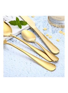 Arabest 24-Piece Stainless Steel Cutlery Set Gold  - Image 3