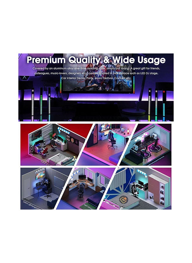 Generic RGB Activated Music Rhythm Lamp Bar Decorative Sound Control LED Ambient USB Light Strips Multicolour  - Image 4