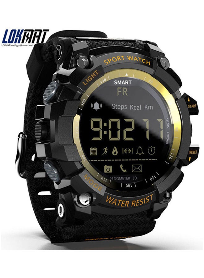 LOKMAT MK16 Smart Watch Black/Gold - Image 1