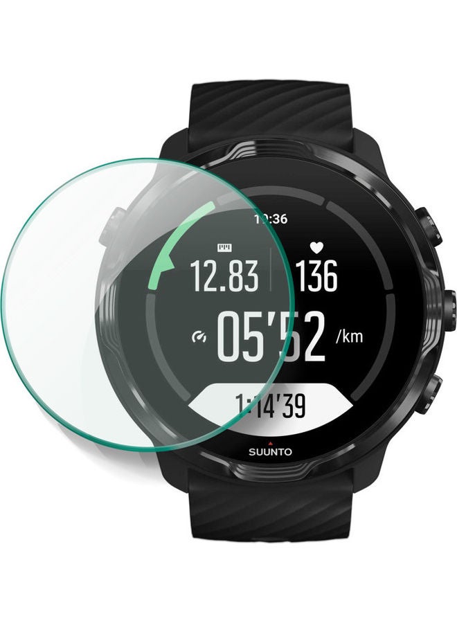 Perfii Tempered Glass Screen Protector For Suunto 7 GPS Sports Watch Clear - Image 1