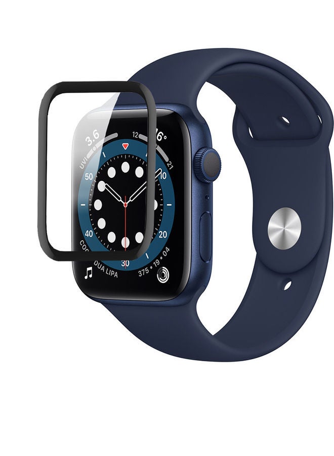 Perfii Curved Screen Protector For Apple Watch Series 6 Clear/Black - Image 2