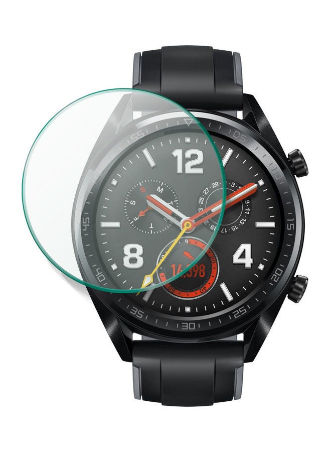 بيرفيي لاصقة حماية للشاشة من الزجاج المقوى لساعة هواوي جي تي مقاس 46 مم شفاف - Image 1