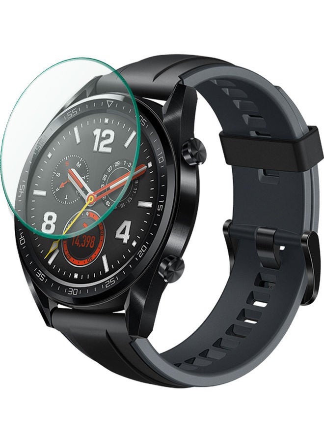 بيرفيي لاصقة حماية للشاشة من الزجاج المقوى لساعة هواوي جي تي مقاس 46 مم شفاف - Image 2