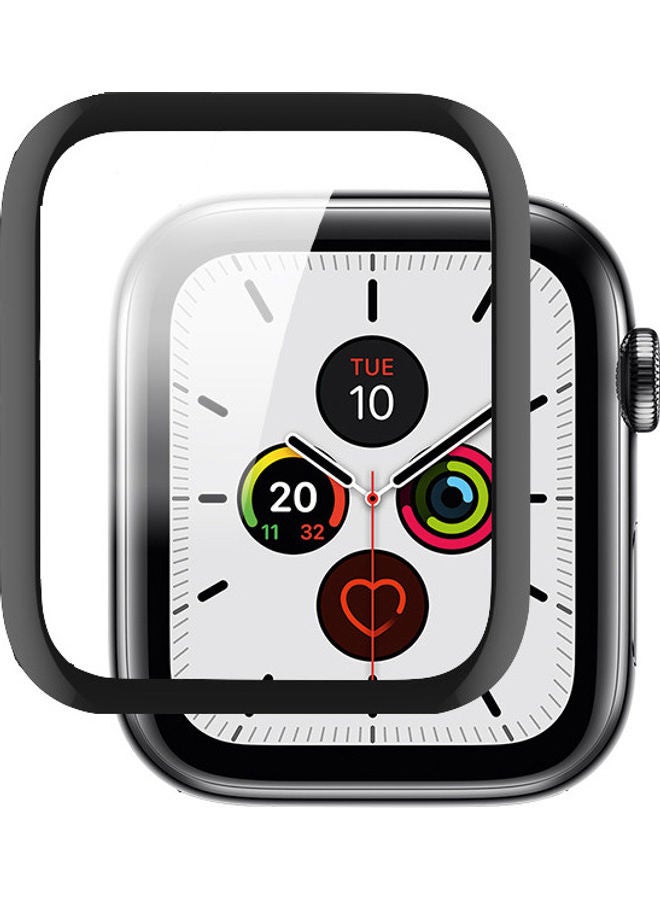 Perfii Curved Screen Protector For Apple Watch SE 44mm Clear/Black - Image 1