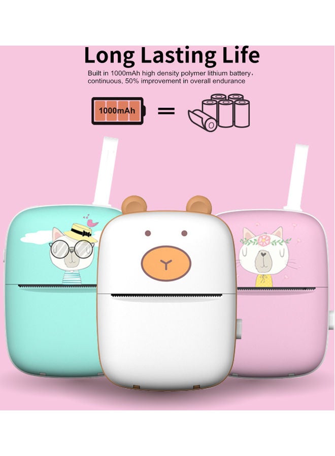 Portable Mini Pocket Photo Printer Pink