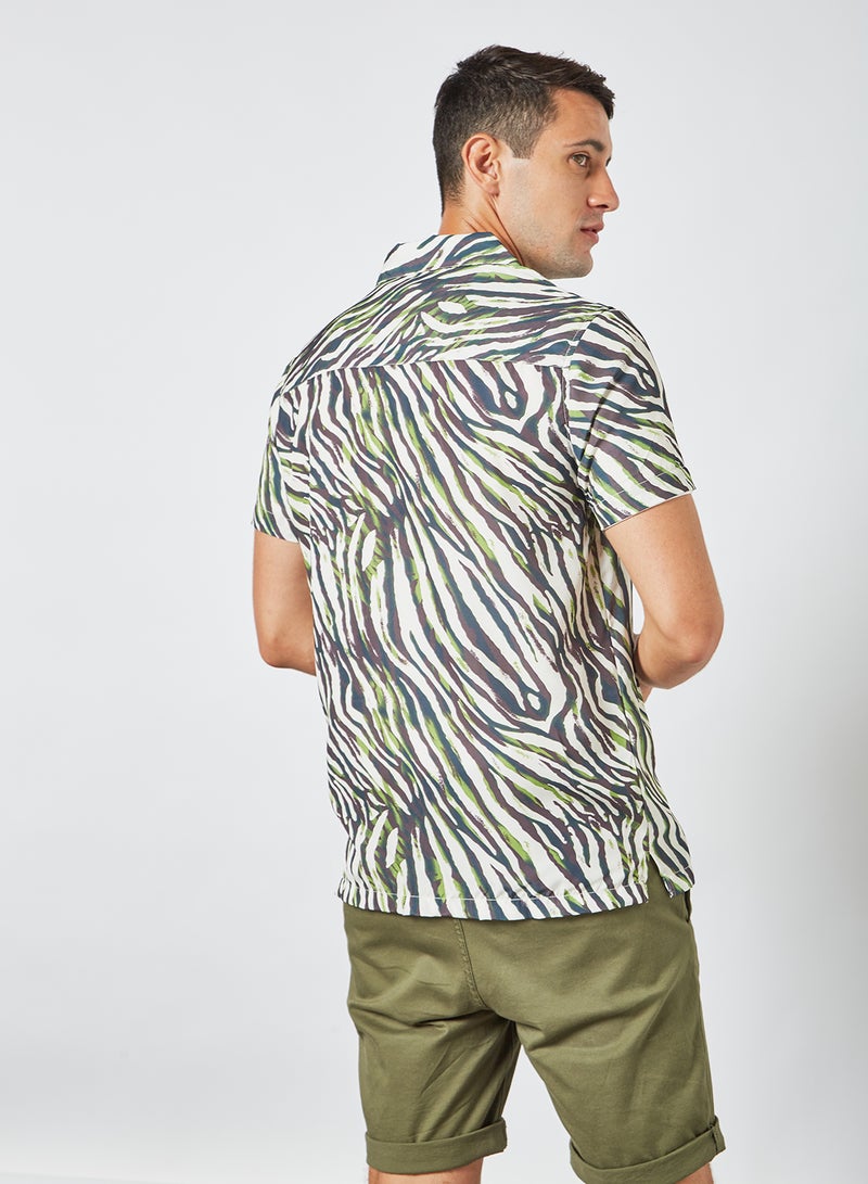 STATE 8 - Animal Print Shirt Multicolour - Image 1