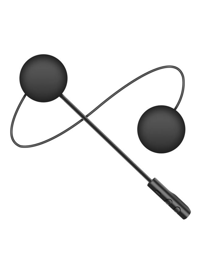 Wireless Headphones with Mic for Motorcycle Helmet Black - Image 2