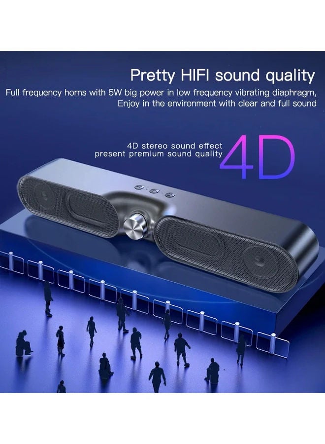 Yesido Speaker Soundbar With Mic YSW-05 Black - Image 3