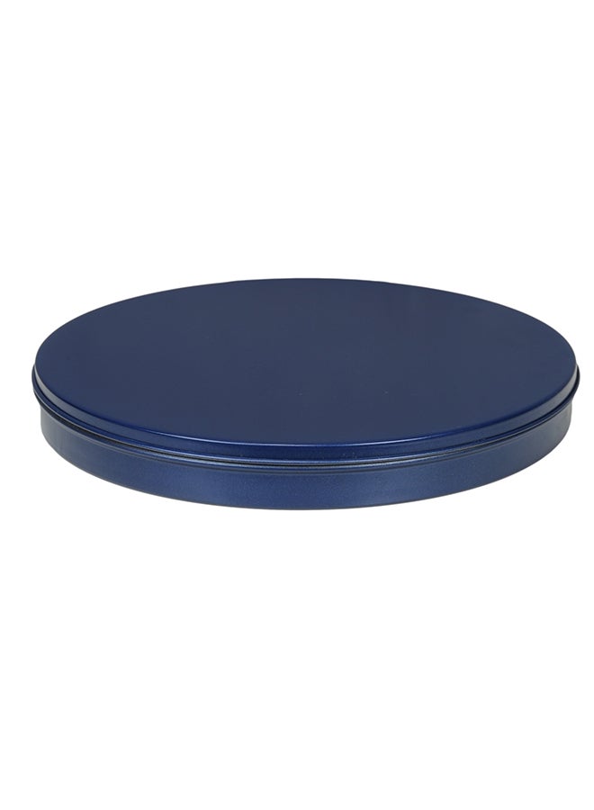 TAJ Non Stick Cake Tray With Lid Blue/White 13inch  - Image 1