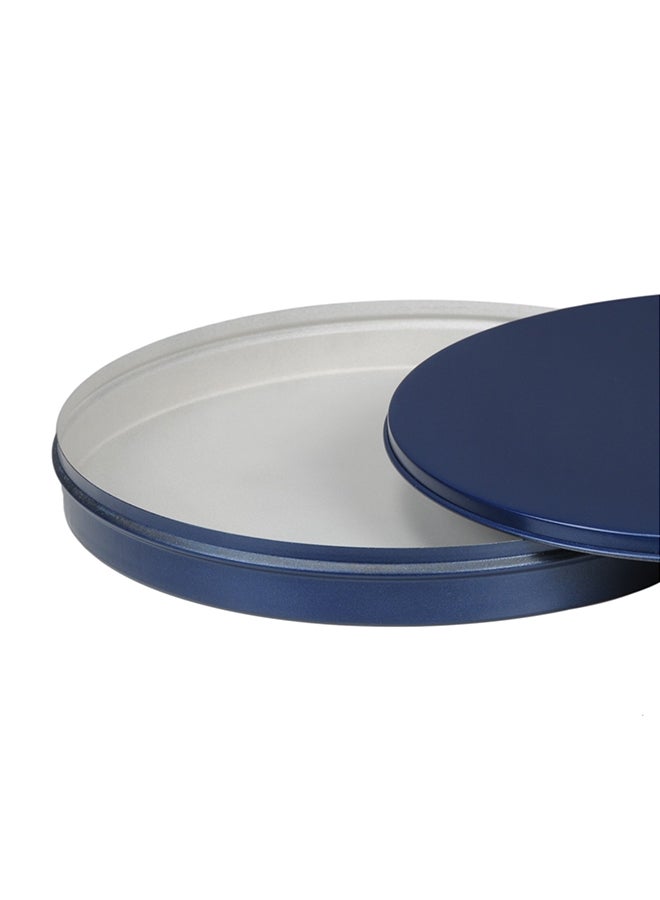 TAJ Non Stick Cake Tray With Lid Blue/White 12inch  - Image 2