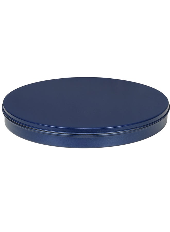 TAJ Non Stick Cake Tray With Lid Blue/White 14inch  - Image 1
