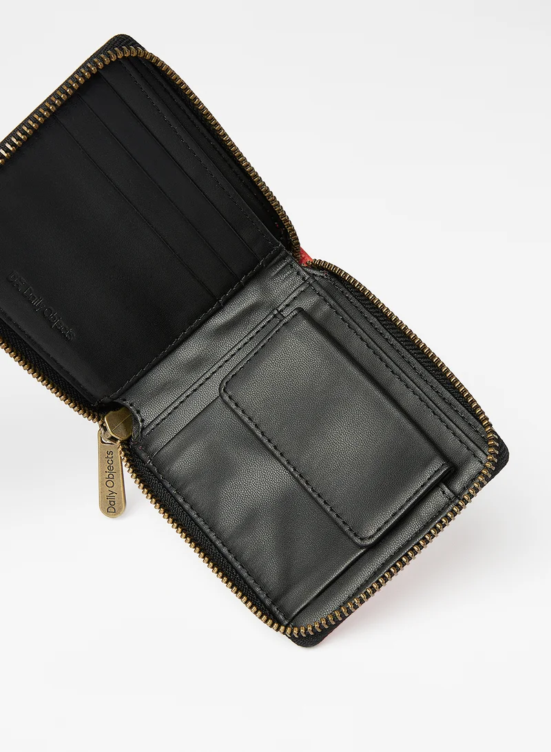 DailyObjects Butterflies Zip Wallet Orange