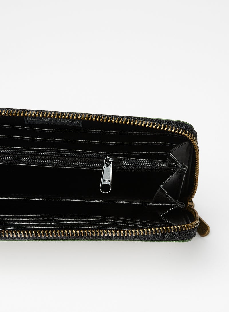 دايلي أوبجيكتز محفظة كلاسيكية رباعيّة. أخضر-أبيض. - Image 4