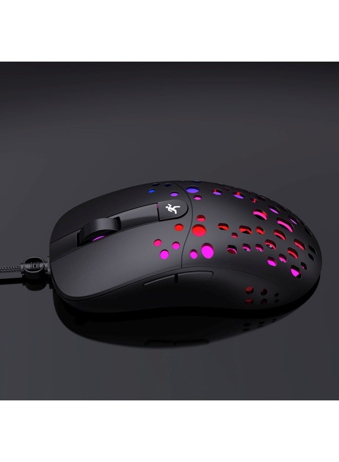 إتش إكس إس جيه V400 لوحة مفاتيح ألعاب بيد واحدة 35 مفتاح وماوس ألعاب RGB A904 - Image 4