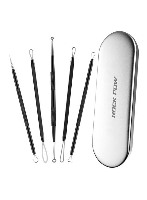 Blackhead Remover Pimple Popper Tool Kit black