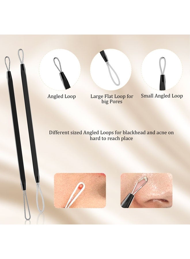 Rock Pow Blackhead Remover Pimple Popper Tool Kit black  - Image 4