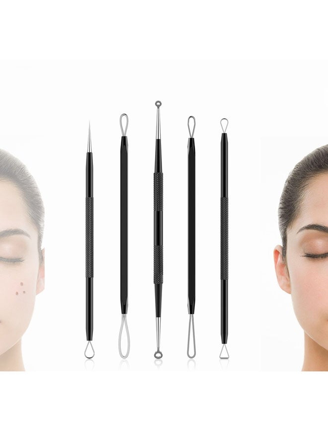 Blackhead Remover Pimple Popper Tool Kit black