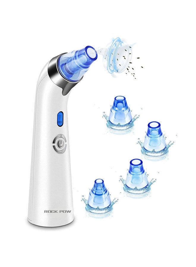 Rock Pow Blackhead Remover Vacuum - Facial Pore Cleanser White - Image 1