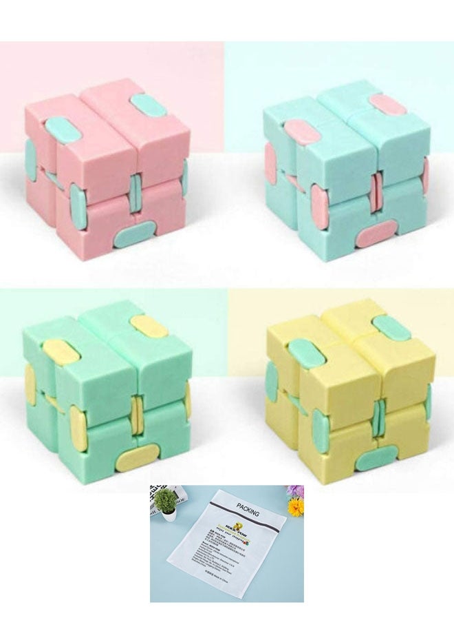 Rock Pow 4-Piece Infinity Cube Fidget Toy  - Image 1