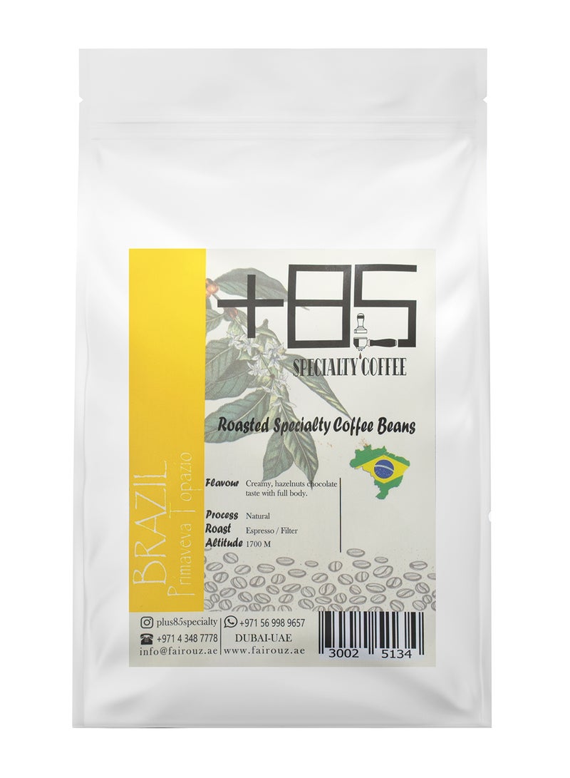 FAIROUZ COFFEE & ROASTERY +85 Brazil Topazio Roasted Specialty Coffee Beans 250grams  - Image 1