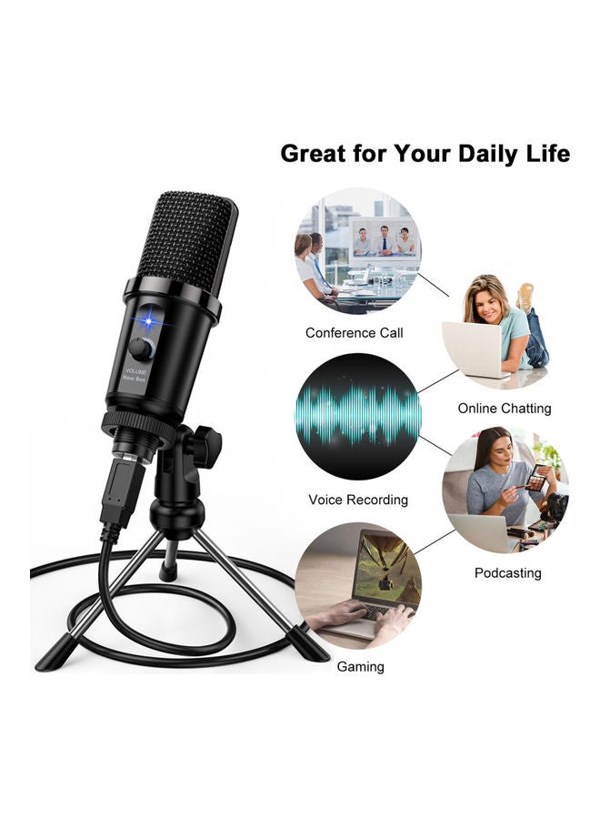 ميكروفون USB جديد لون أسود - Image 5