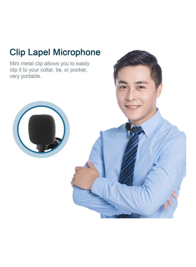 Generic UHF Lavalier Wireless Microphone Black  - Image 4