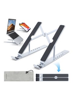 dodocool Foldable Adjustable Laptop Stand White/Black  - Image 3