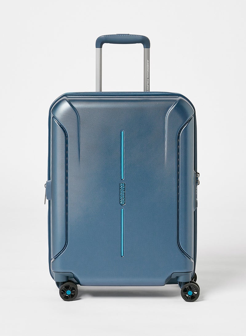AMERICAN TOURISTER Technum Next Spinner Small Cabin Luggage Metallic Blue  - Image 1