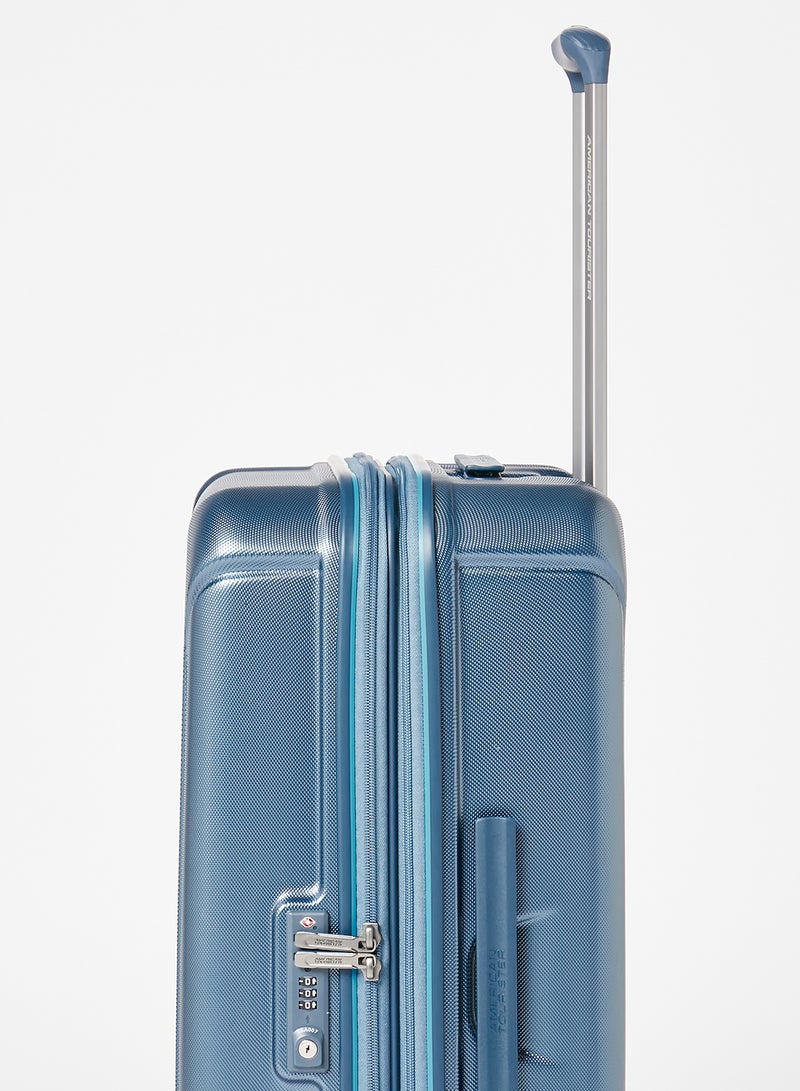 AMERICAN TOURISTER - Technum Next Spinner Medium Check-In Luggage Metallic Blue - Image 1