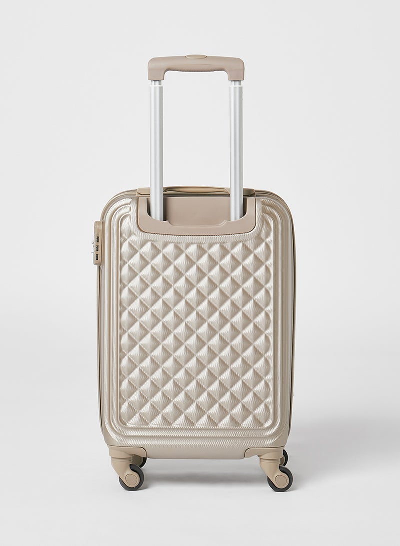 PARTNER - 2-Piece Cabin Luggage Trolley And Beauty Case Set Champagne - Image 1