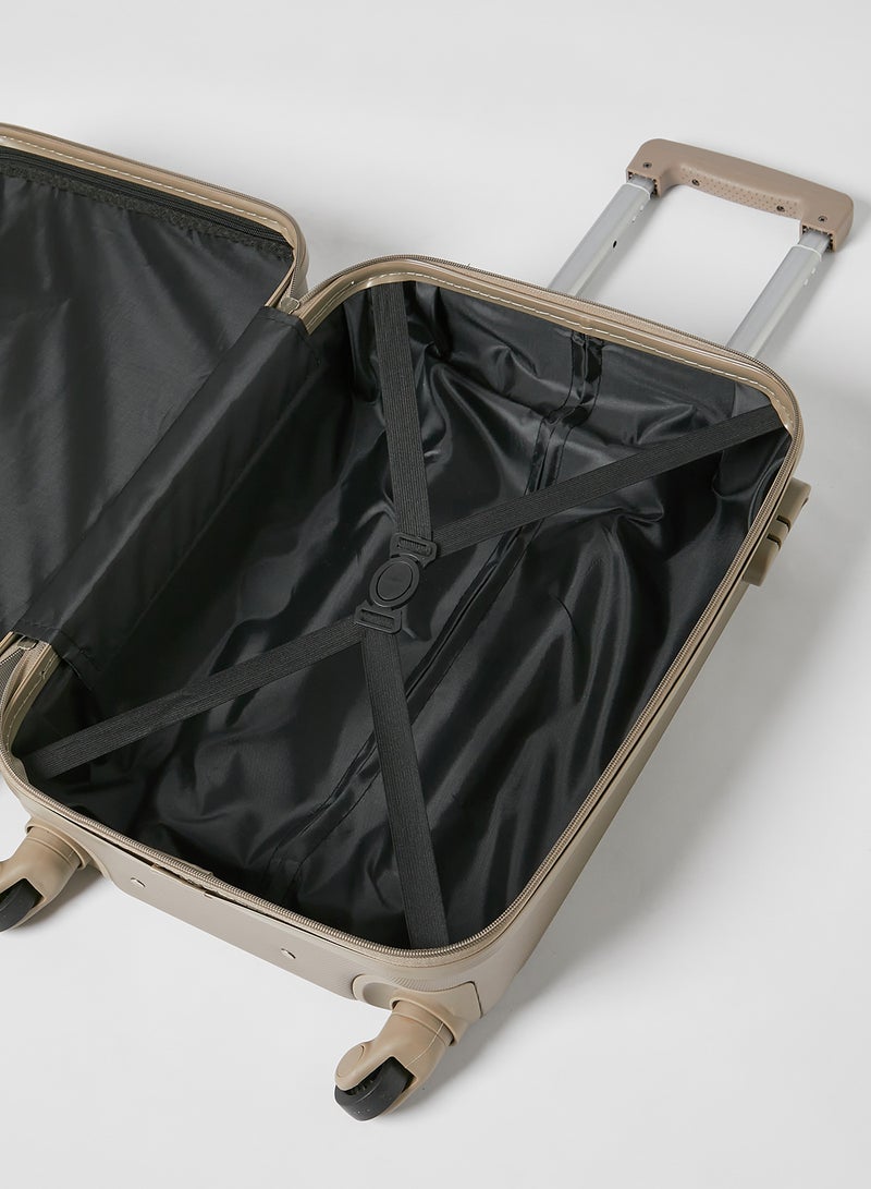 PARTNER - 2-Piece Cabin Luggage Trolley And Beauty Case Set Champagne - Image 1
