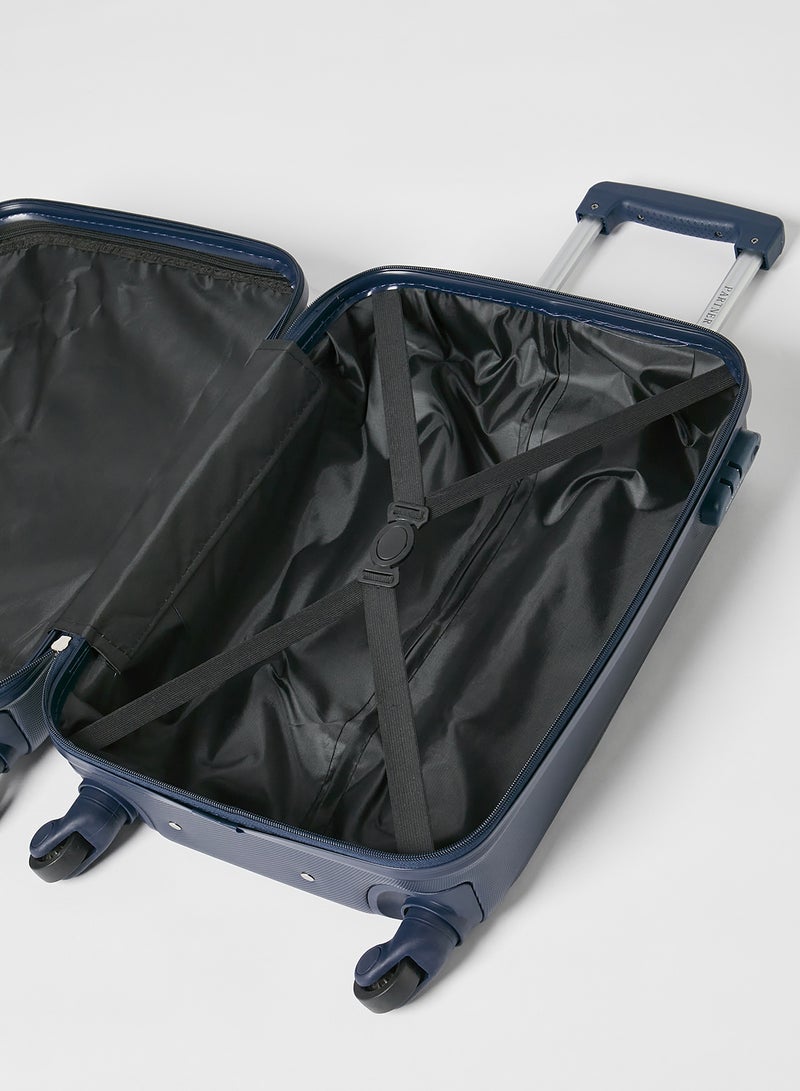 PARTNER - 2-Piece Cabin Luggage Trolley And Beauty Case Set Blue - Image 1