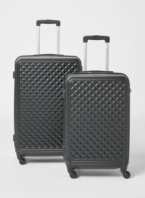 2-Piece Luggage Set Black