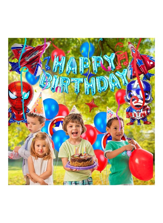 Superhero Themed Birthday Party Decoration Balloons Set  - Image 3